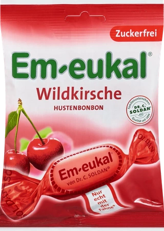 Em-eukal Wildkirsche Cukierki bez Cukru 75 g