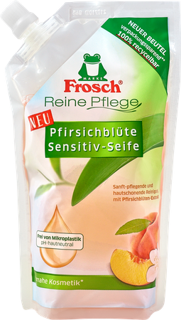 Frosch Pfirsichblute Sensitiv Mydło w Płynie Zapas 500 ml 