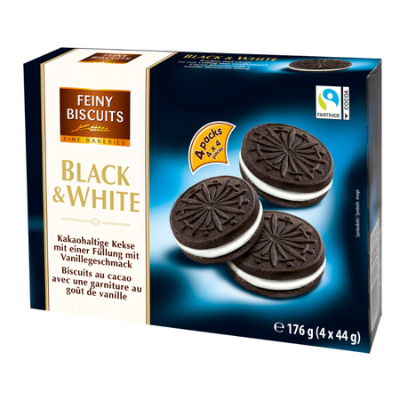 Feiny Biscuits Black&White Ciastka 176 g