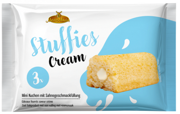 Meister Moulin Stuffies Cream Mini Biszkopty Nadziewane  3 x 45 g