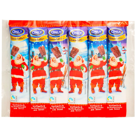 Only Lizaki Czekoladowe Świąteczne Bożonarodzeniowe 6 x 13 g