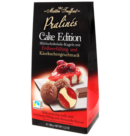 MaitreTruffout Pralinen Cake Edition Pralinki Sernikowo-Truskawkowe 148 g