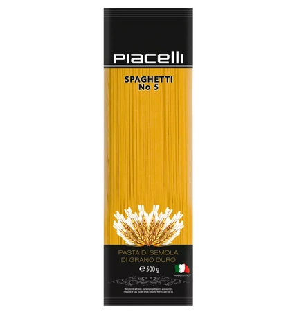Piacelli Spaghetti No 5 Makaron z Semoliny 500 g