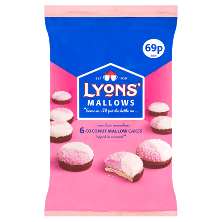 Lyons Coconut Mallows 125 g