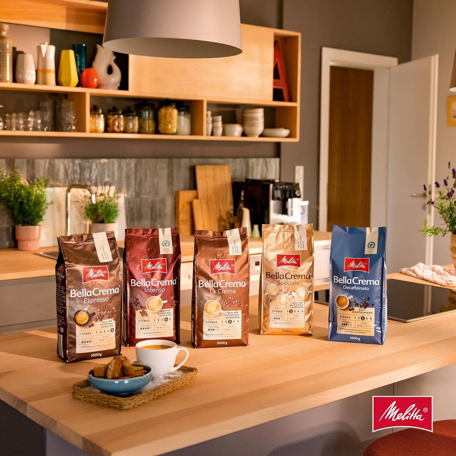 4002720008102 Melitta Bella Crema La Crema Kawa Ziarnista 1 kg Melitta - Imagen 2 de 2