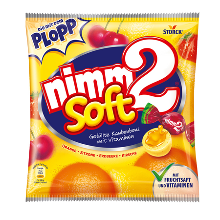 nimm 2 soft Wypełnione Sokiem Owocowym i Witaminami 195 g
