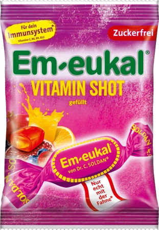 Em-eukal Vitamin Shot Cukierki bez Cukru 75 g