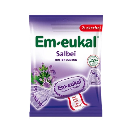 Em-eukal Salbeli Cukierki bez Cukru 75 g