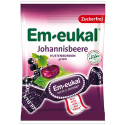Em-eukal Johannisbeere Cukierki bez Cukru Czarna Porzeczka 75 g