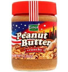Gina Peanut Butter Crunchy Masło Orzechowe z Kawałkami Orzechów 350 g