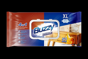 Buzzy Meble Chusteczki Nawilżone do Czyszczenia 50 szt.
