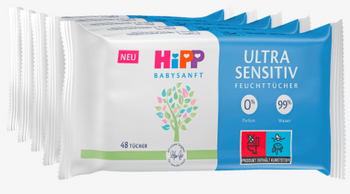 Hipp Ultra Sensitive Chusteczki Nawilżane (5x48 szt.) 240 szt.