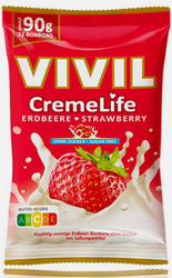 Vivil Creme Life Erdbeere Cukierki Truskawkowe bez Cukru 90 g