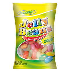 Woogie Jelly Beans Żelki Kwaśne 250 g